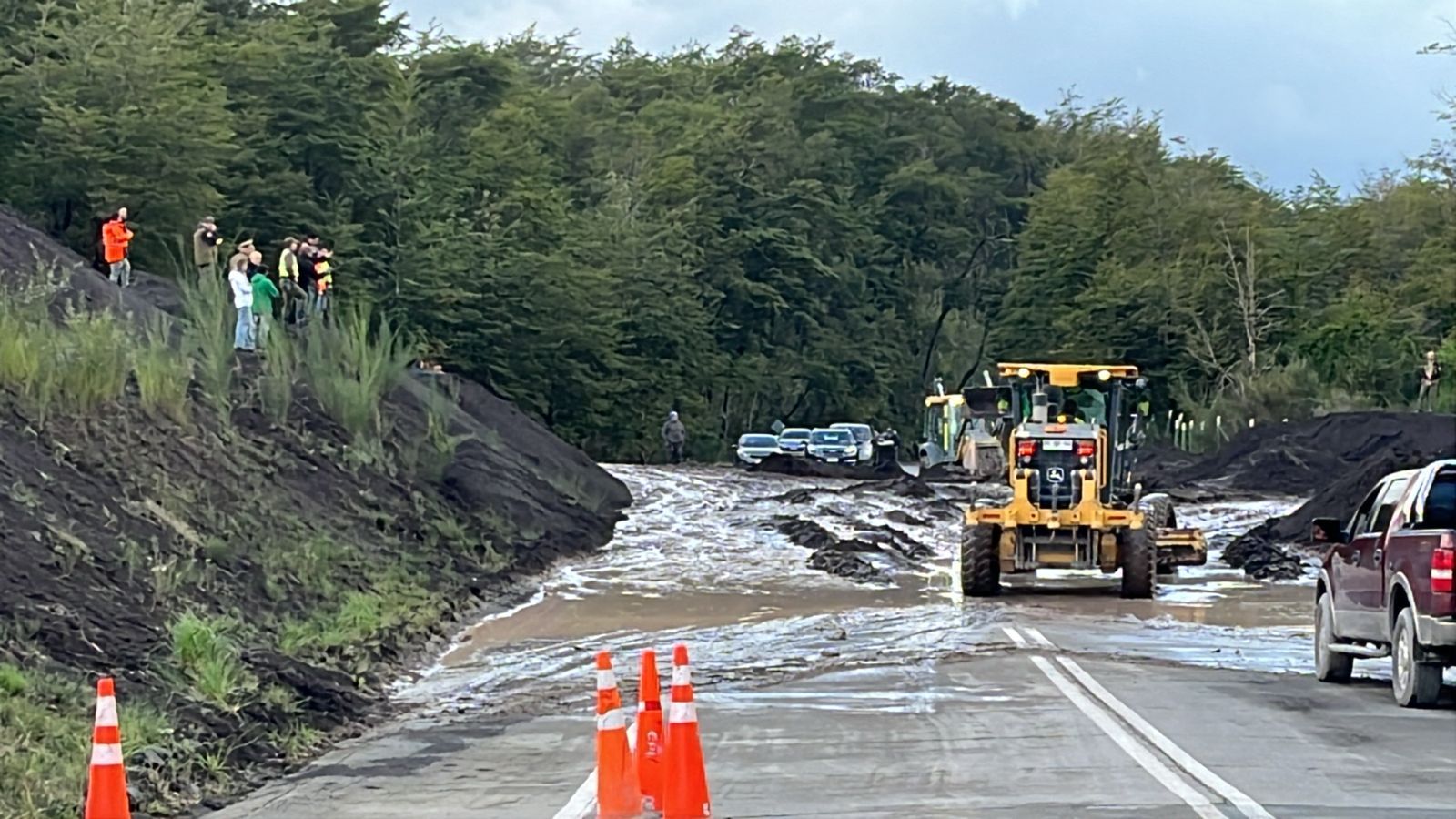 Maquinas Trabajando en la Ruta
